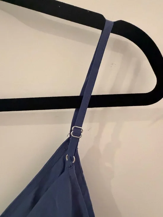 Zara V-Neck Maxi Dress in Slate Blue - Picture 5 of 6